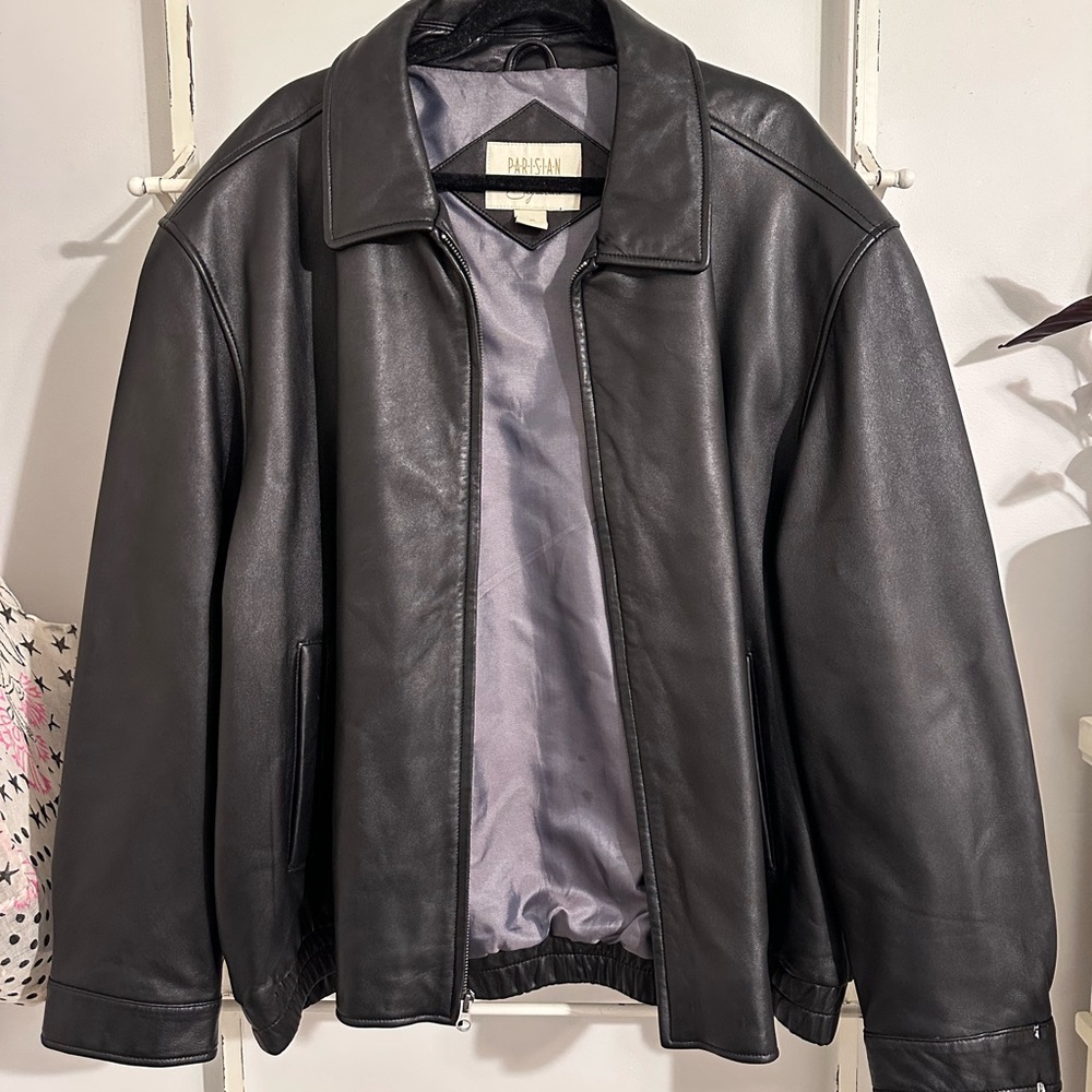 Vintage Parisian Signature Men’s Leather Jacket